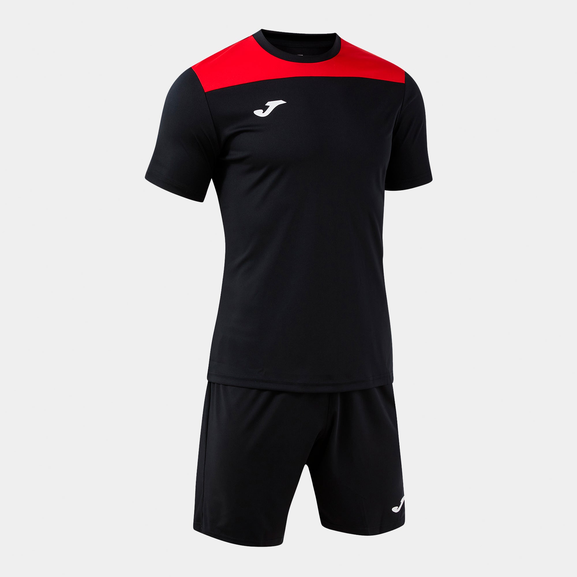 Joma PHOENIX III Shirt and Short Set (Black Red) — view 2