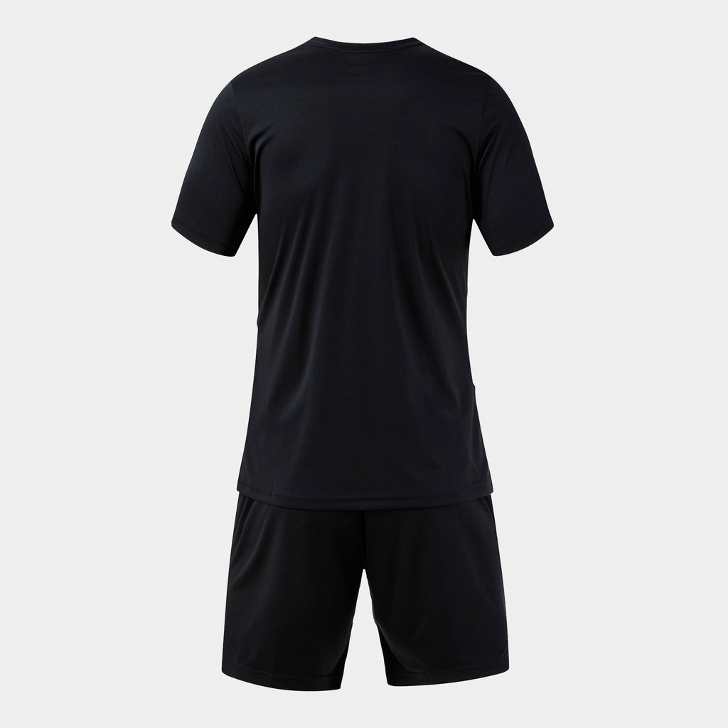 Joma PHOENIX III Shirt and Short Set (Black Red) — view 3