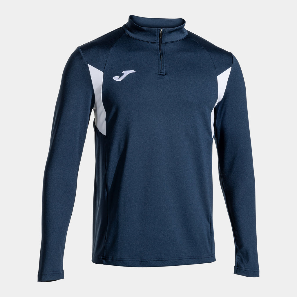Joma WINNER III Qtr Zip Sweatshirt (Navy Blue White)