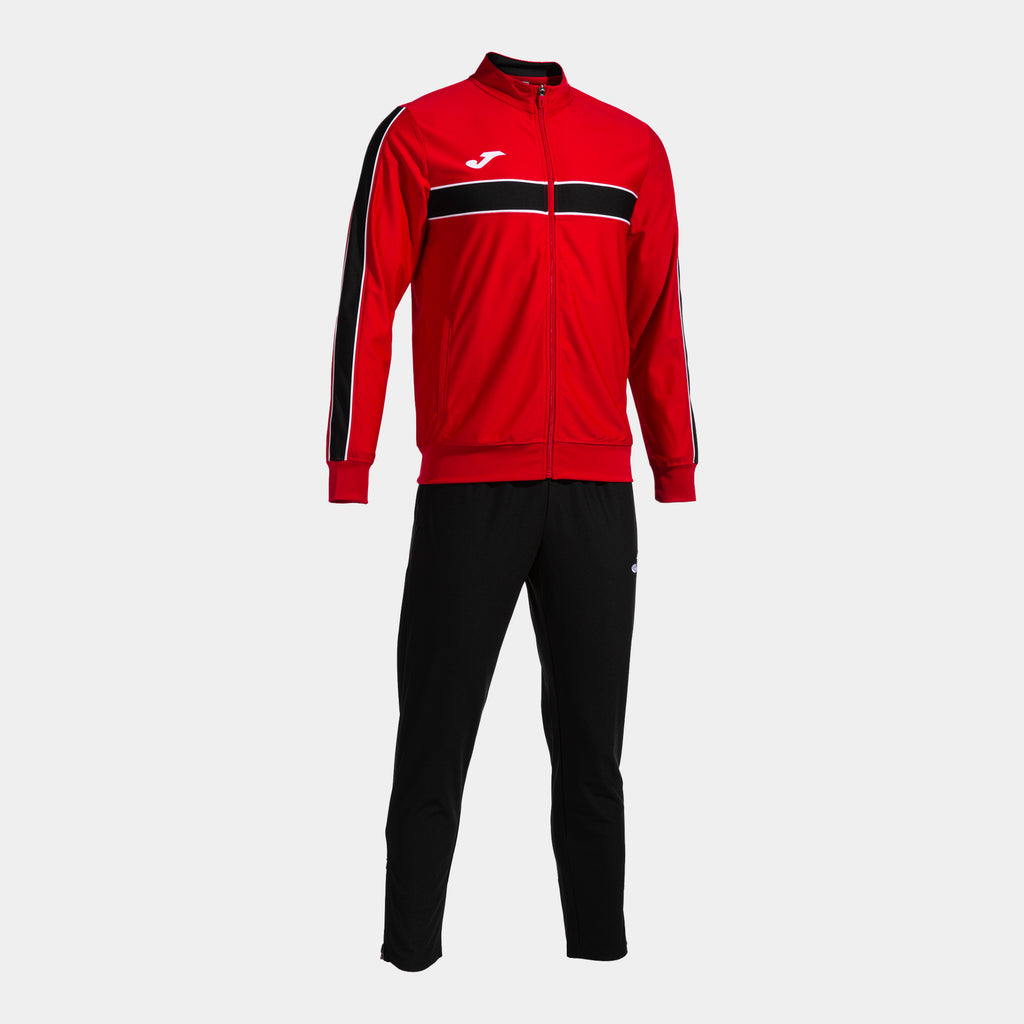 Joma VICTORY Tracksuit Set (Red Black)
