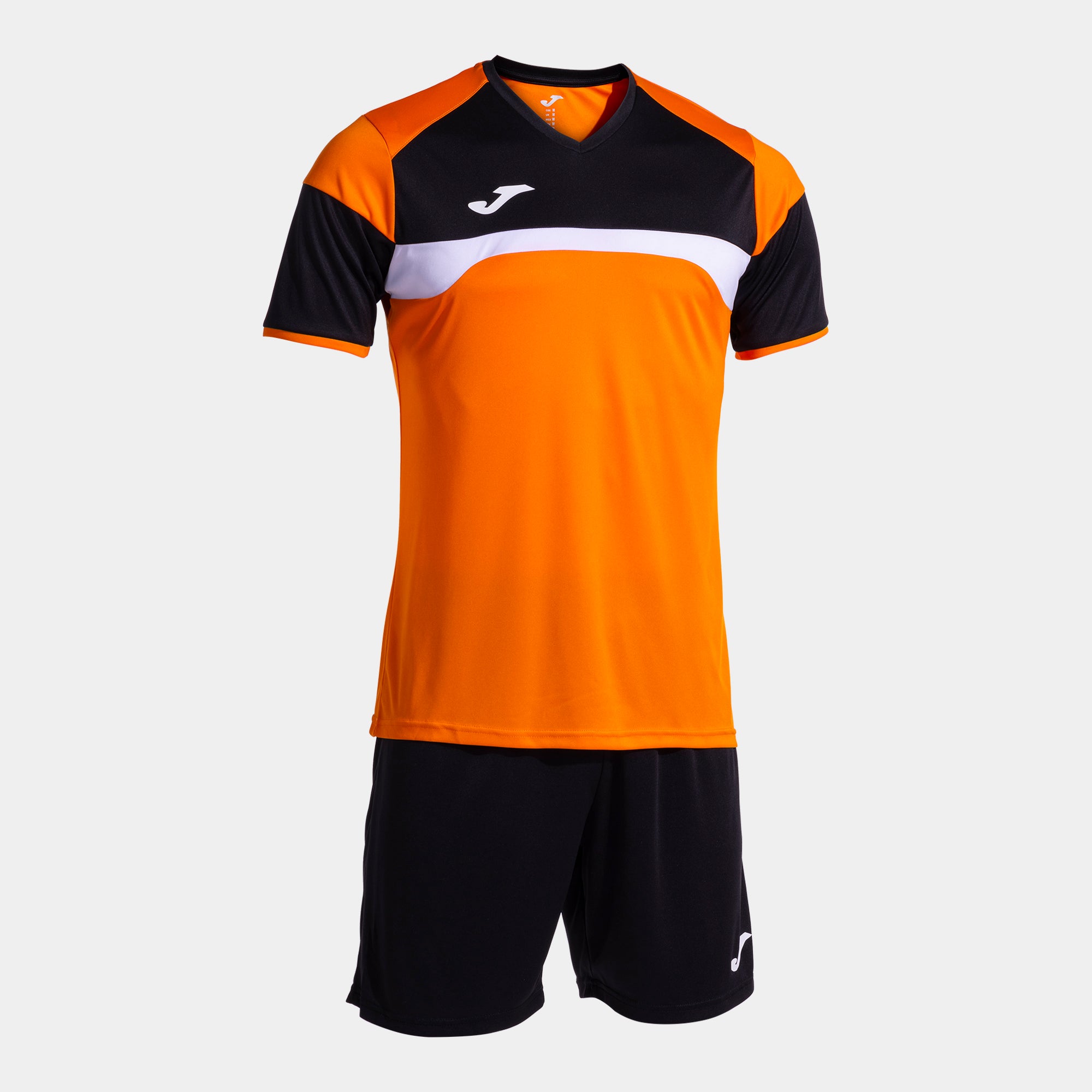 Joma DANUBIO Shirt and Short Set (Orange Black)