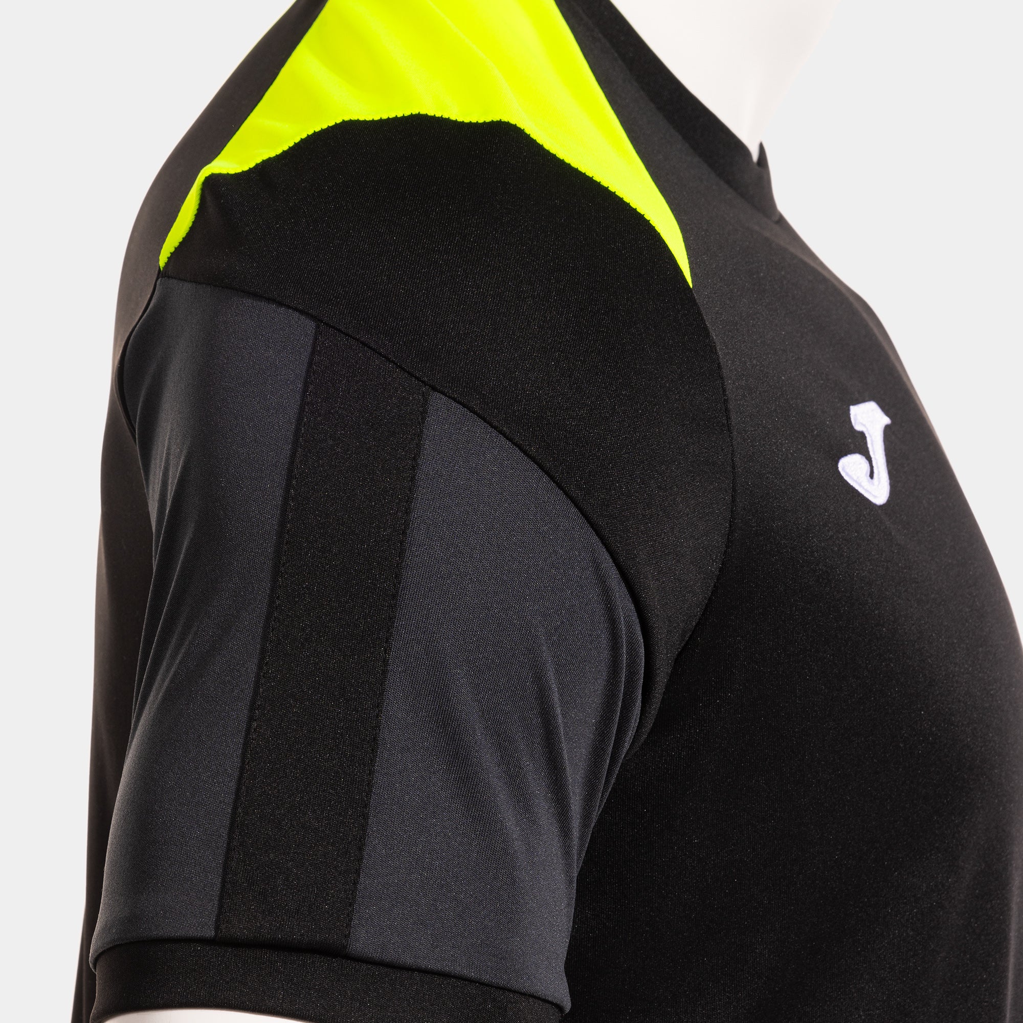 Joma DANUBIO IV Shirt (Black Fluo Yellow) — view 4