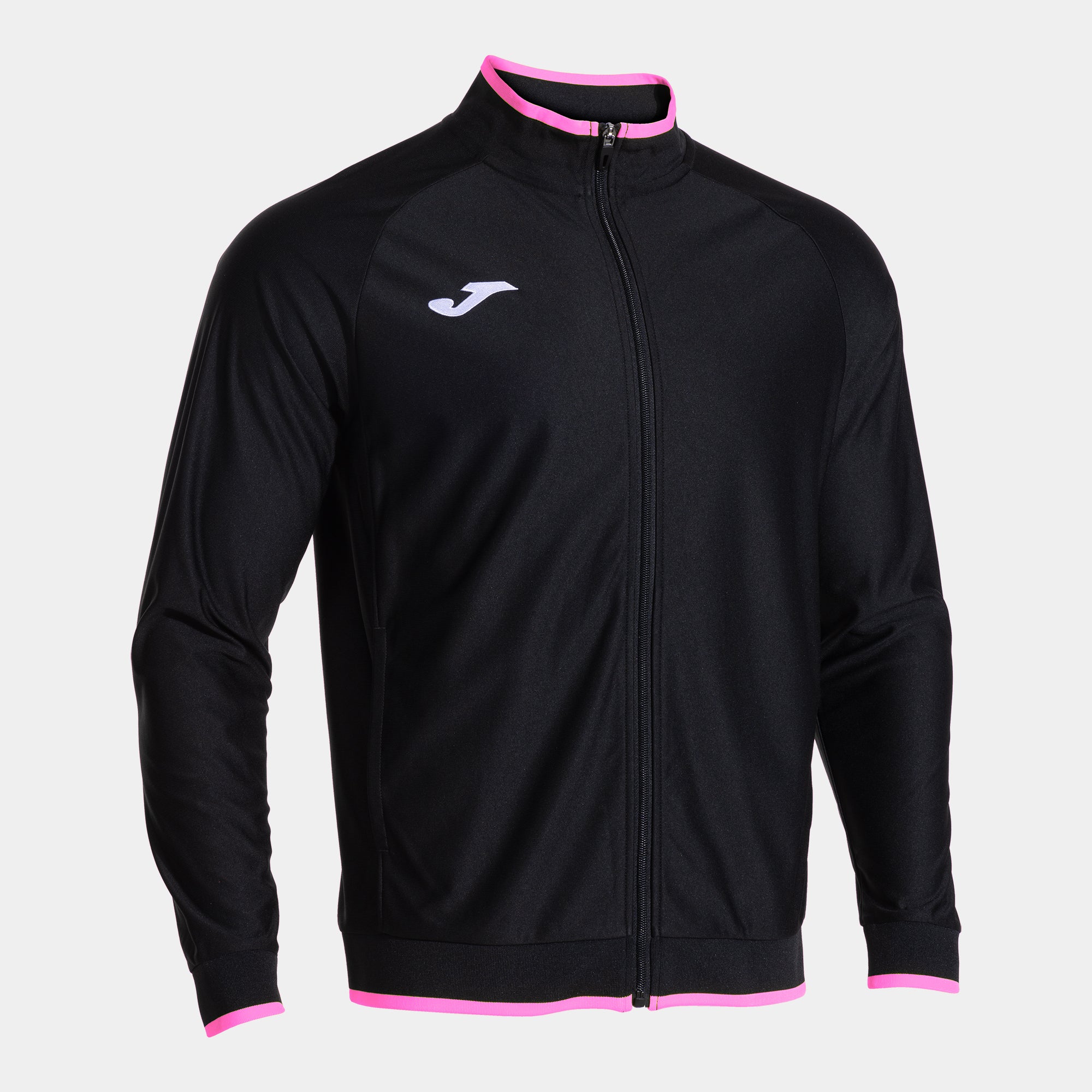 Joma COMBI PREMIUM Full Zip Tracksuit Jacket (Black Fluo Pink)