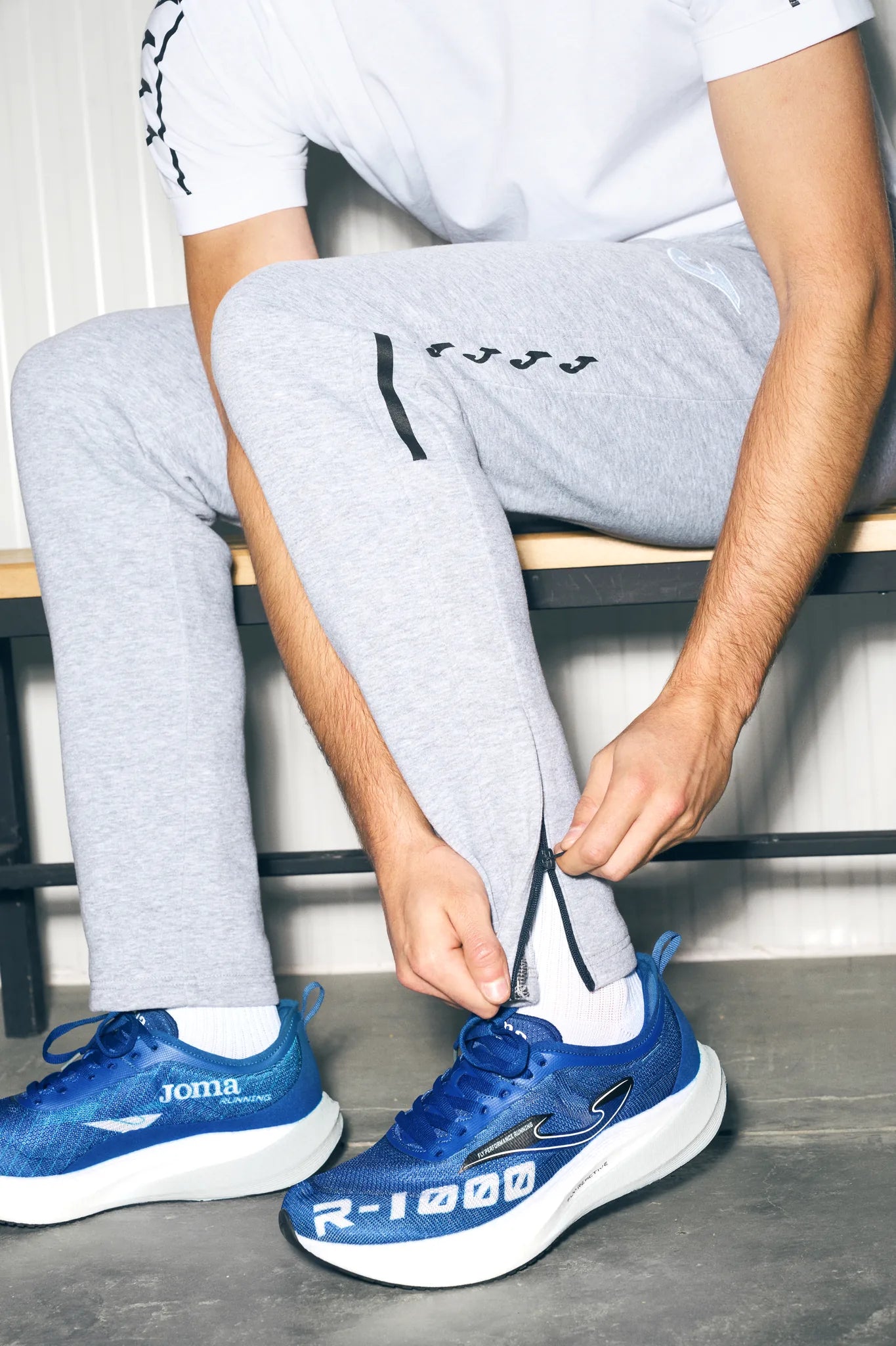 Joma HEROIC Cotton Mix Fleece Tracksuit Bottom (Gray)