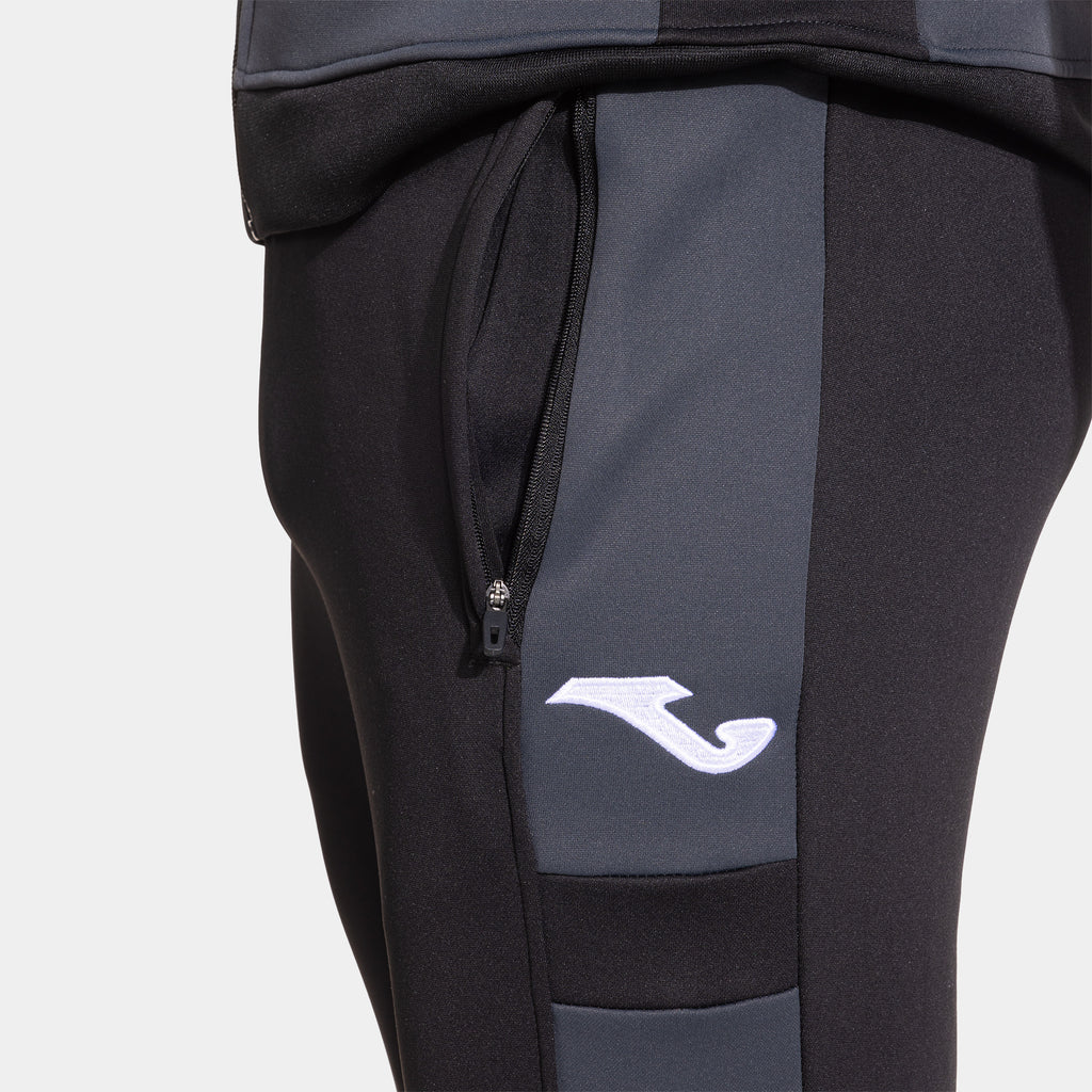 Joma LIDER Tracksuit Set (Dark Gray Black) — view 5