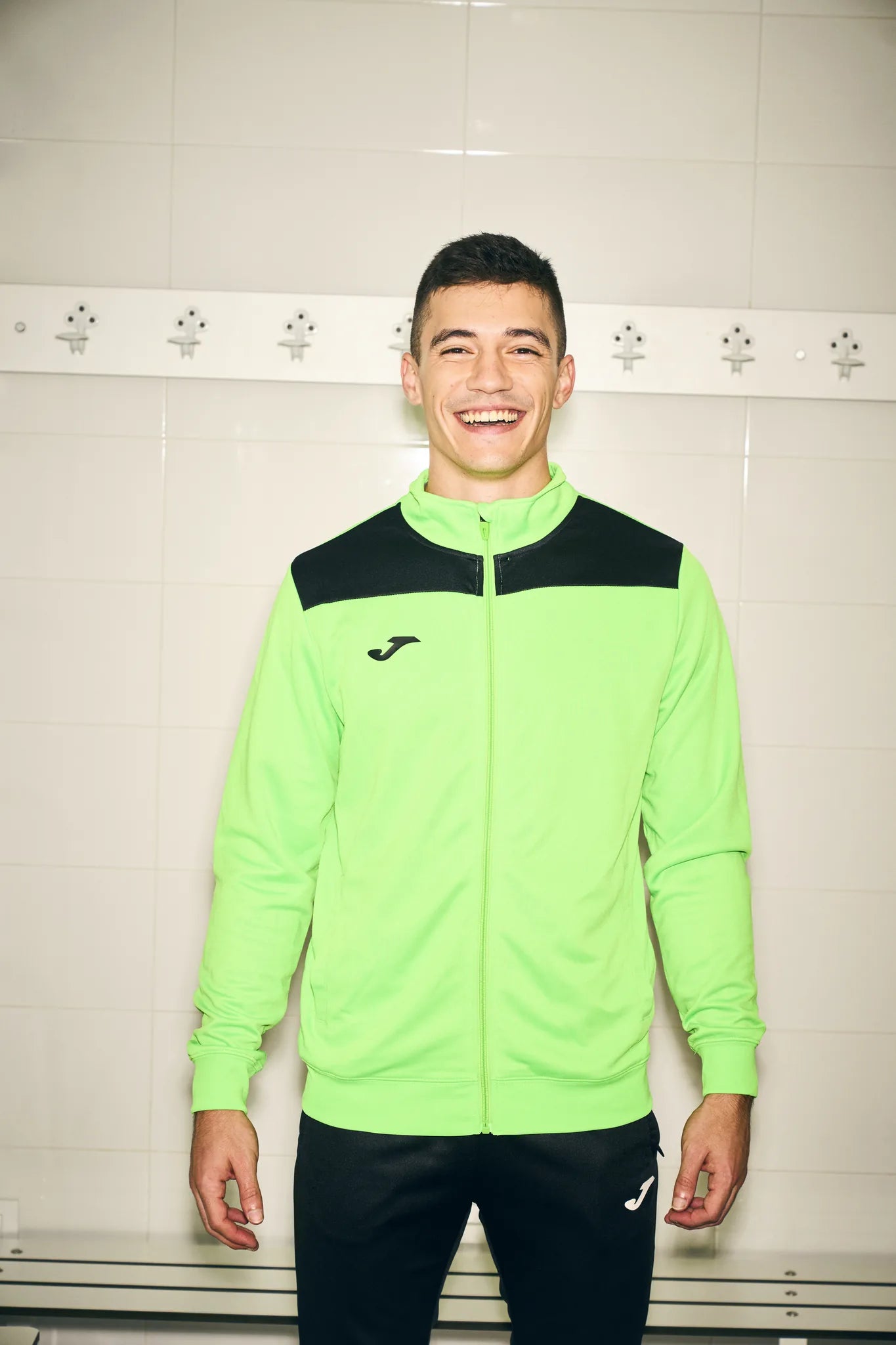 Joma PHOENIX III Tracksuit Set (Fluo Green Black)