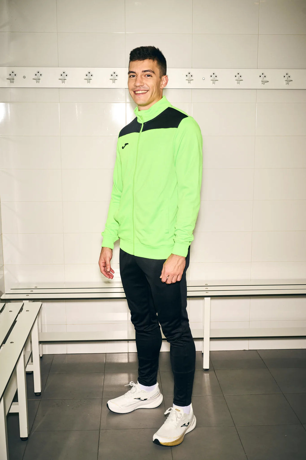 Joma PHOENIX III Tracksuit Set (Fluo Green Black)