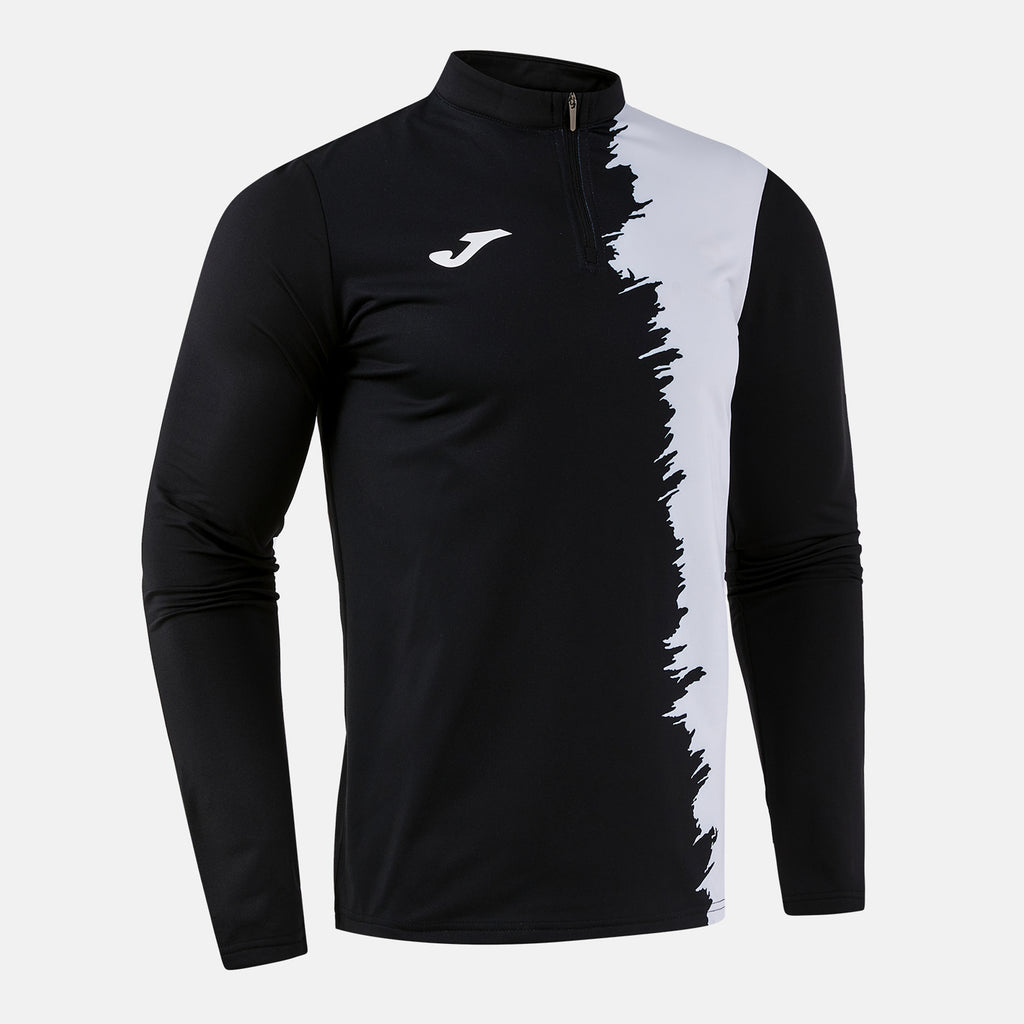 Joma PICASHO CITY Qtr Zip Sweatshirt (Black White) — view 2