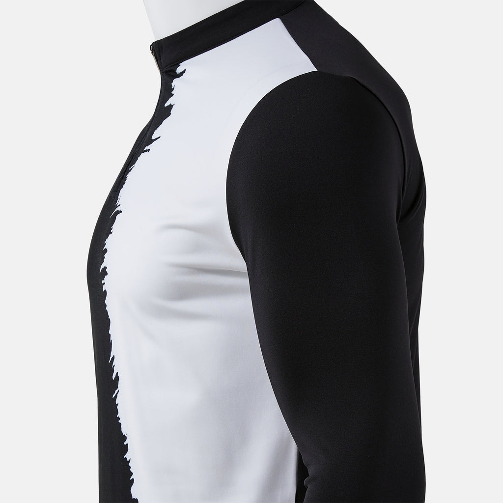Joma PICASHO CITY Qtr Zip Sweatshirt (Black White) — view 5