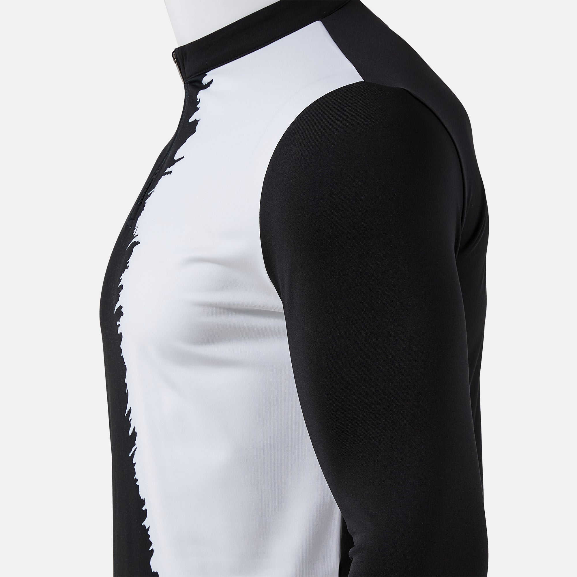 Joma PICASHO CITY Qtr Zip Sweatshirt (Black White) — view 5