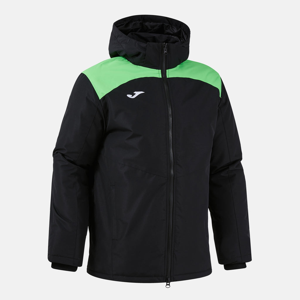 Joma TRIVOR II Insulated Anorak (Black Fluo Green)