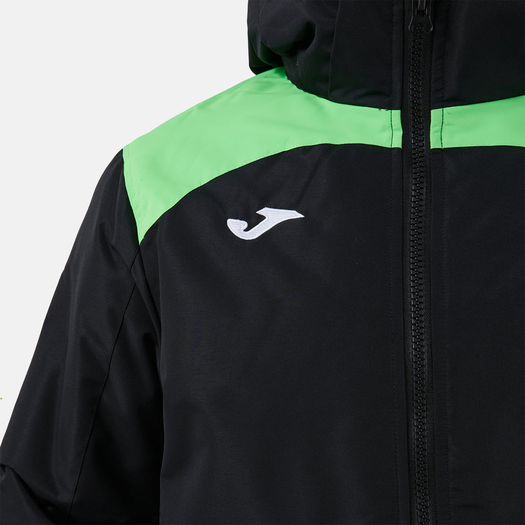 Joma TRIVOR II Insulated Anorak (Black Fluo Green) — view 3