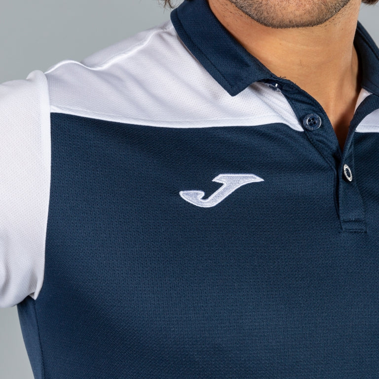 joma hobby ii polo shirt navy blue white