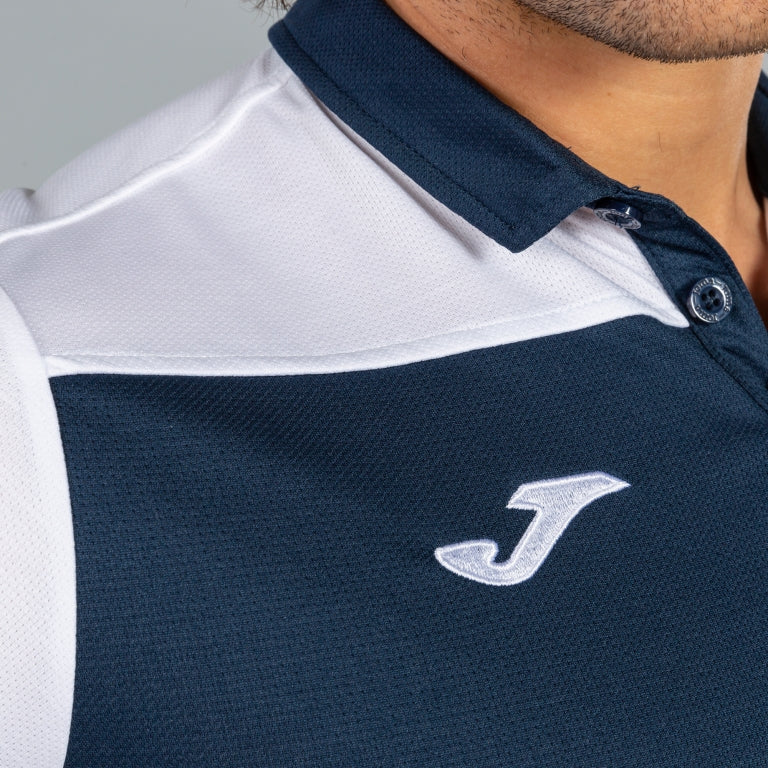 joma hobby ii polo shirt navy blue white