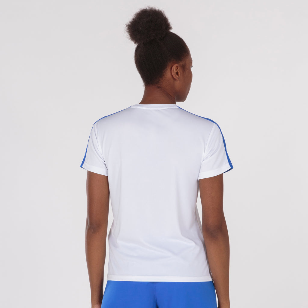 joma academy iii women s shirt white royal blue