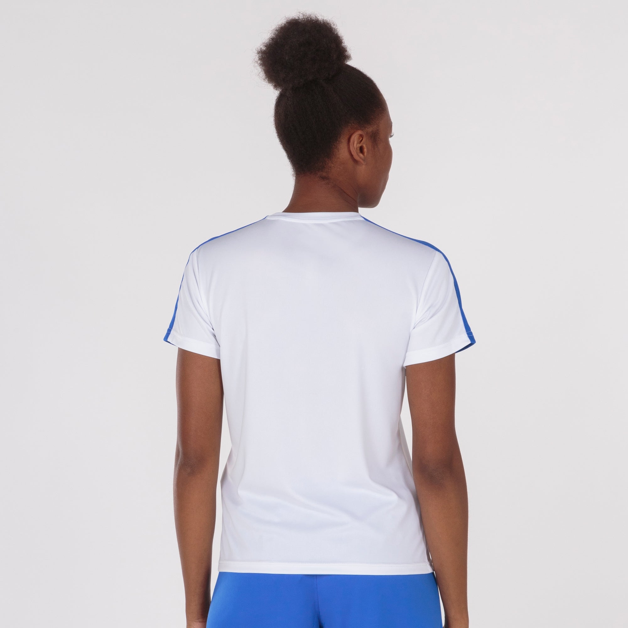 joma academy iii women s shirt white royal blue