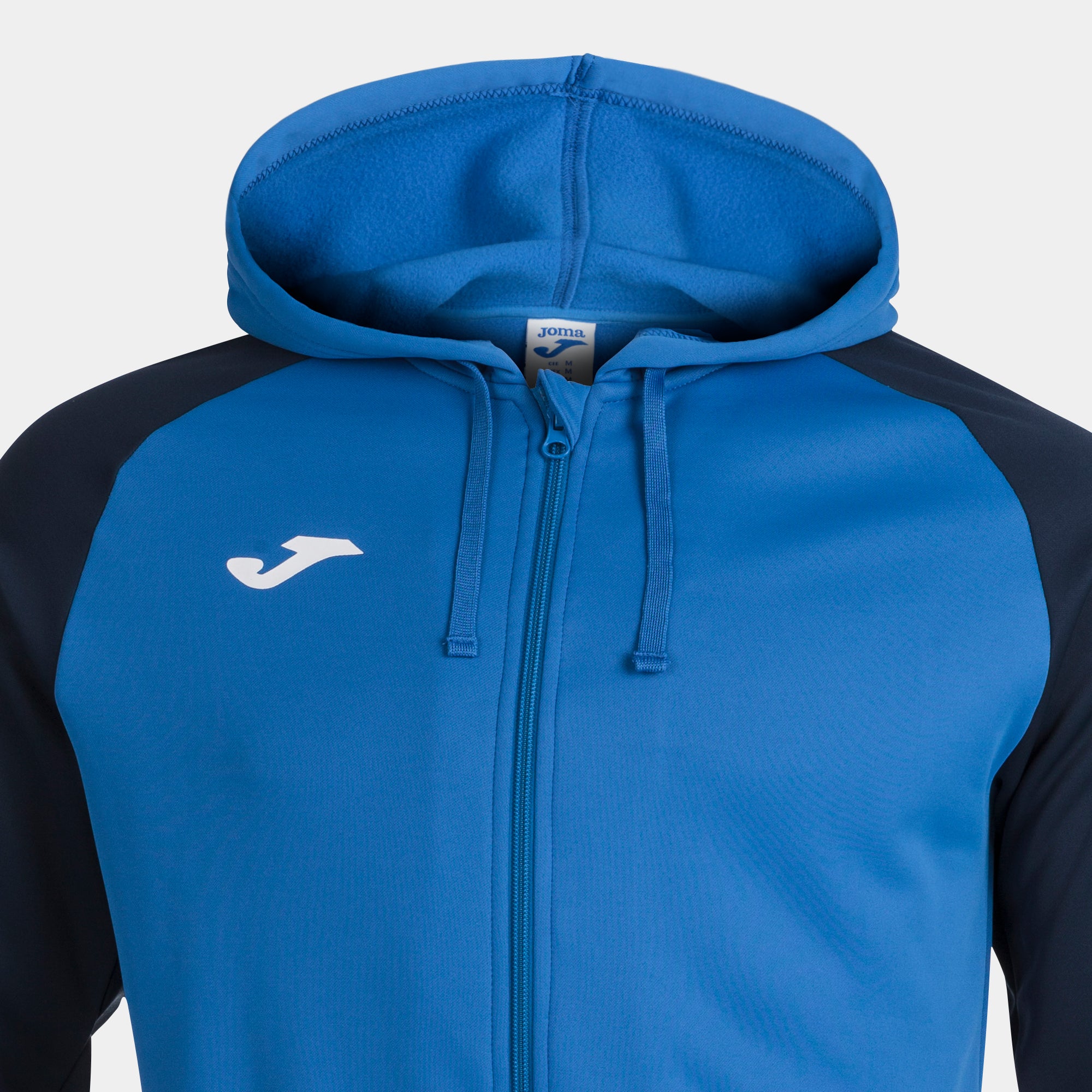 Joma ACADEMY IV Full Zip Hooded Jacket (Royal Blue Navy Blue)
