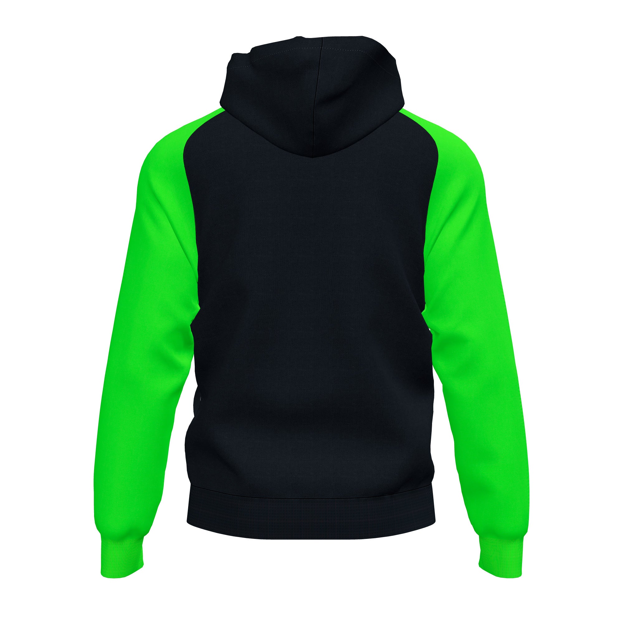 Joma ACADEMY IV Full Zip Hooded Jacket (Black Fluo Green)