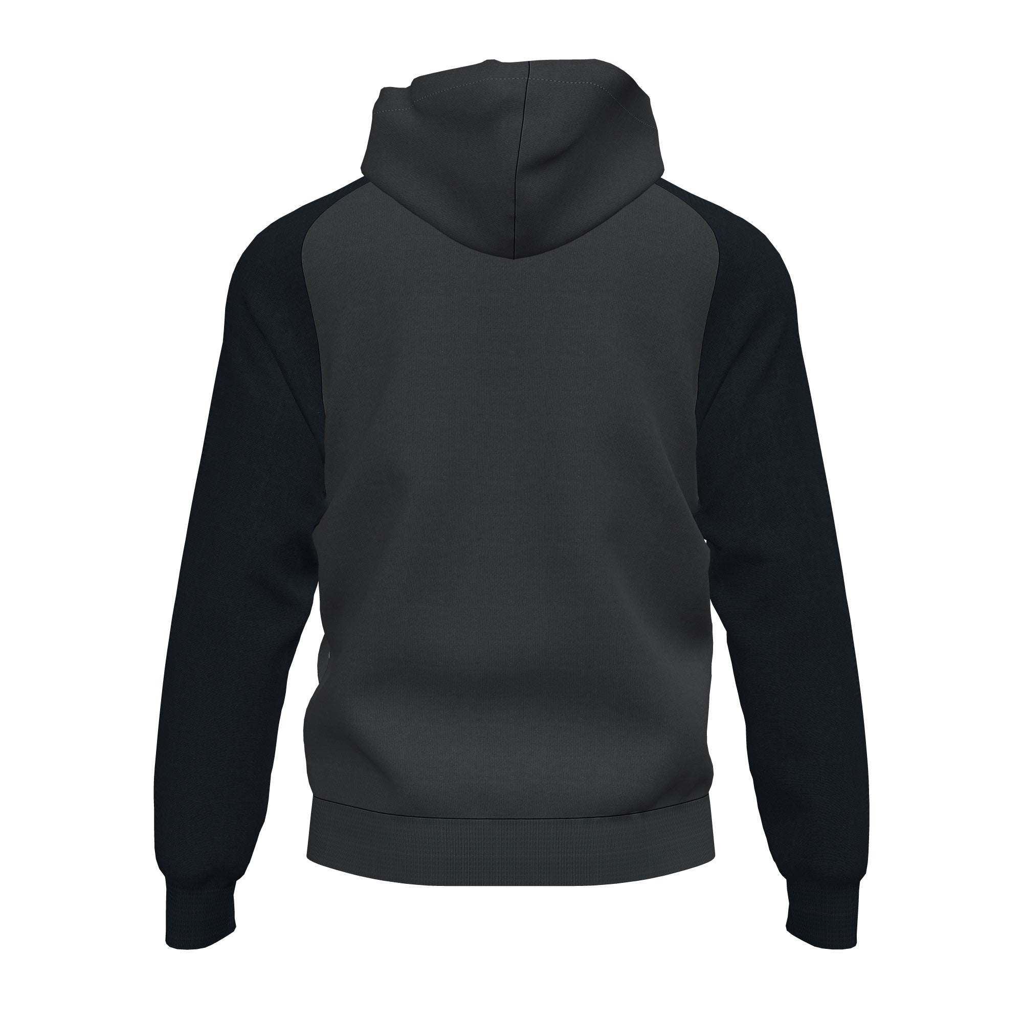 Joma ACADEMY IV Full Zip Hooded Jacket (Dark Gray Black)