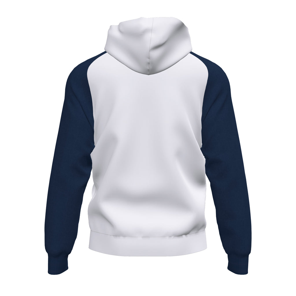 Joma ACADEMY IV Full Zip Hooded Jacket (White Navy Blue)