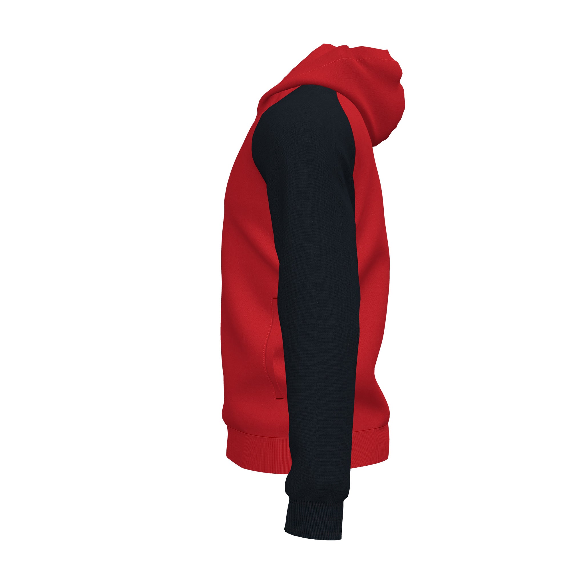 Joma ACADEMY IV Full Zip Hooded Jacket (Red Black)