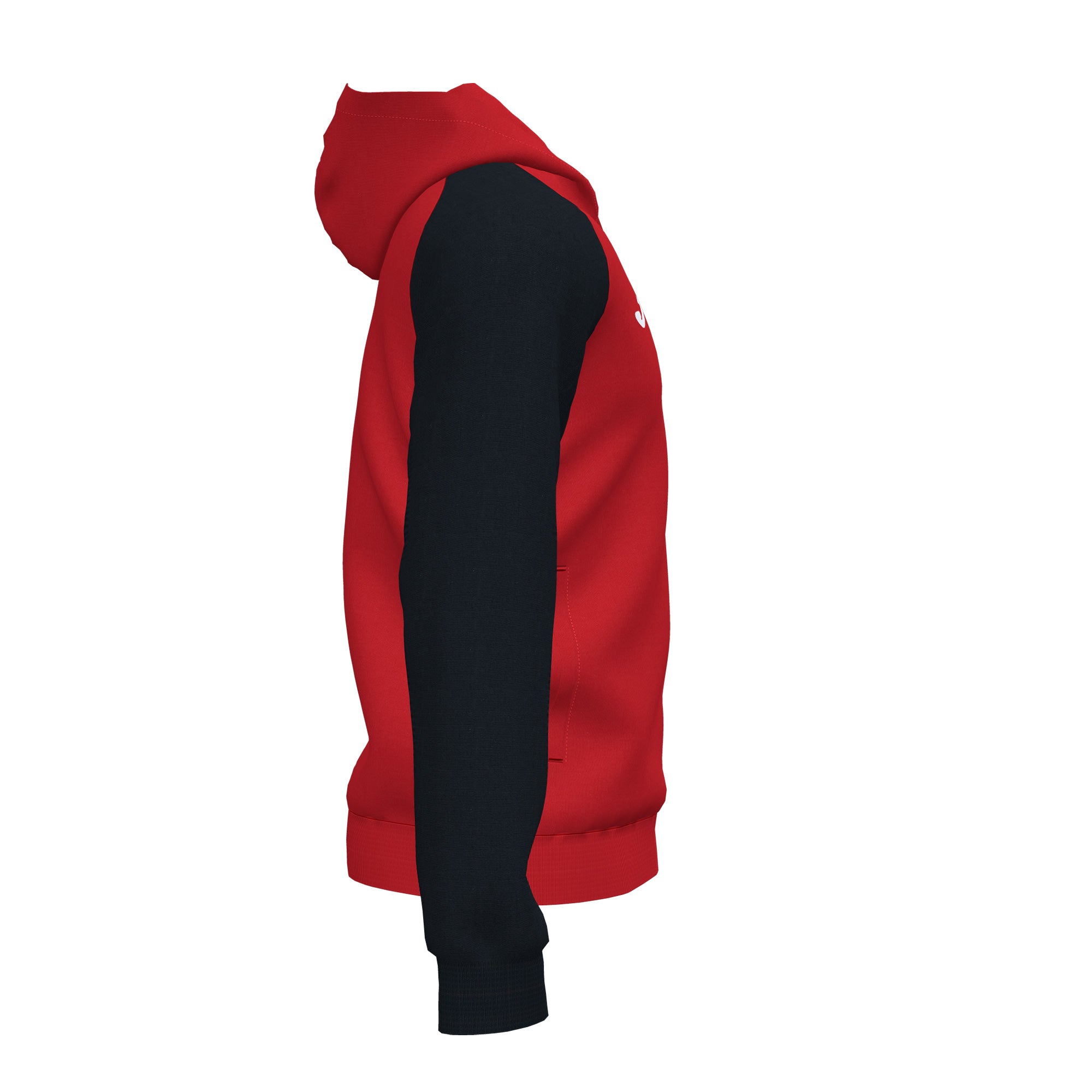 Joma ACADEMY IV Full Zip Hooded Jacket (Red Black)
