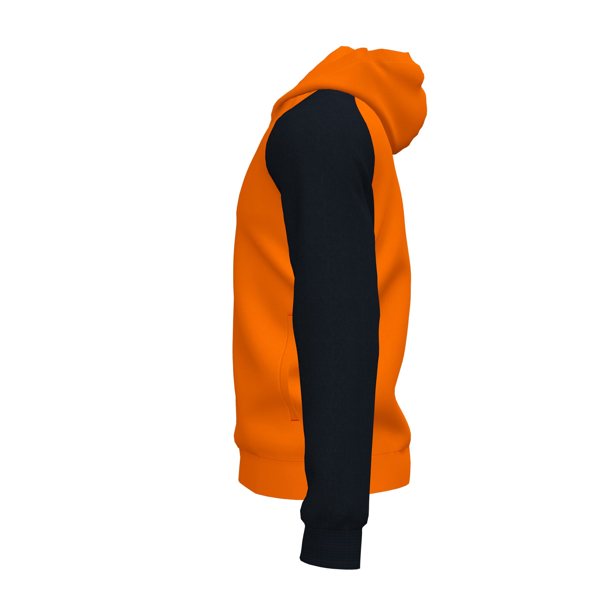 Joma ACADEMY IV Full Zip Hooded Jacket (Orange Black)