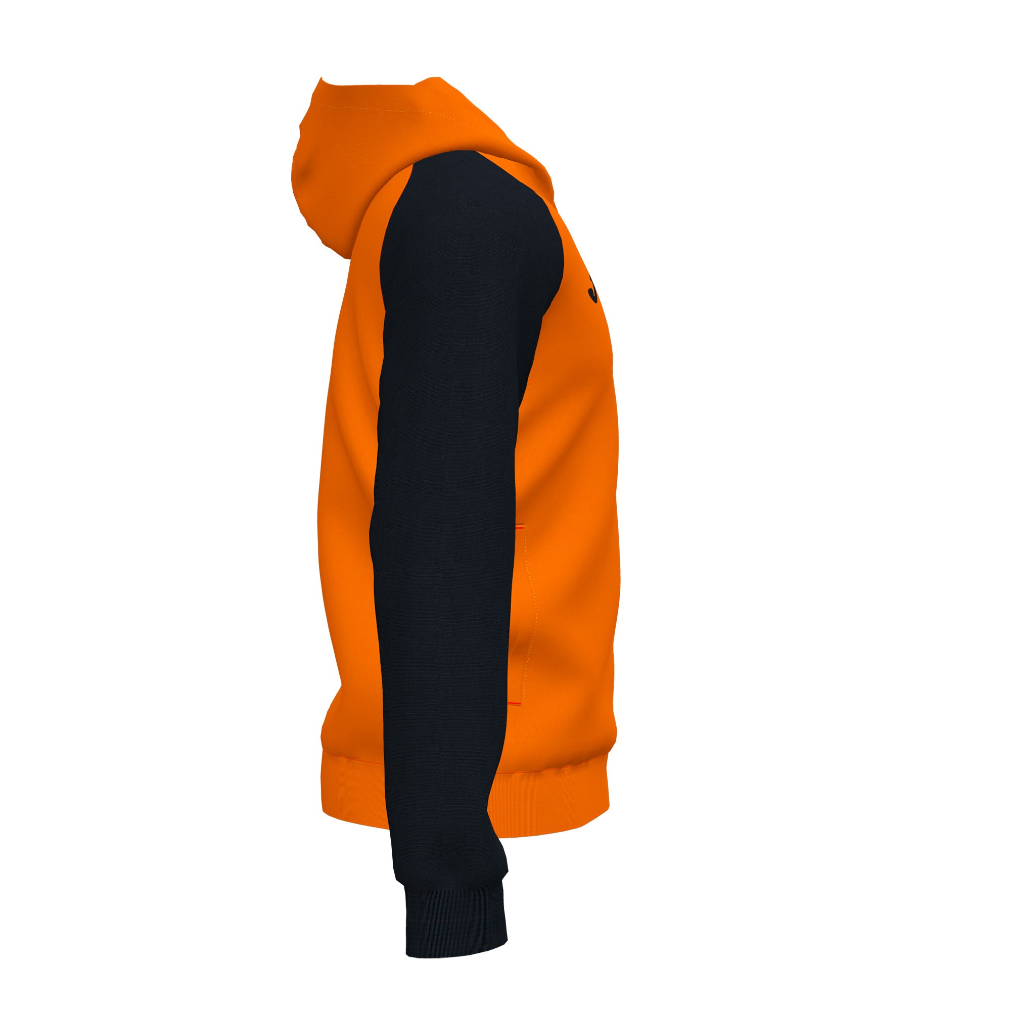 Joma ACADEMY IV Full Zip Hooded Jacket (Orange Black)