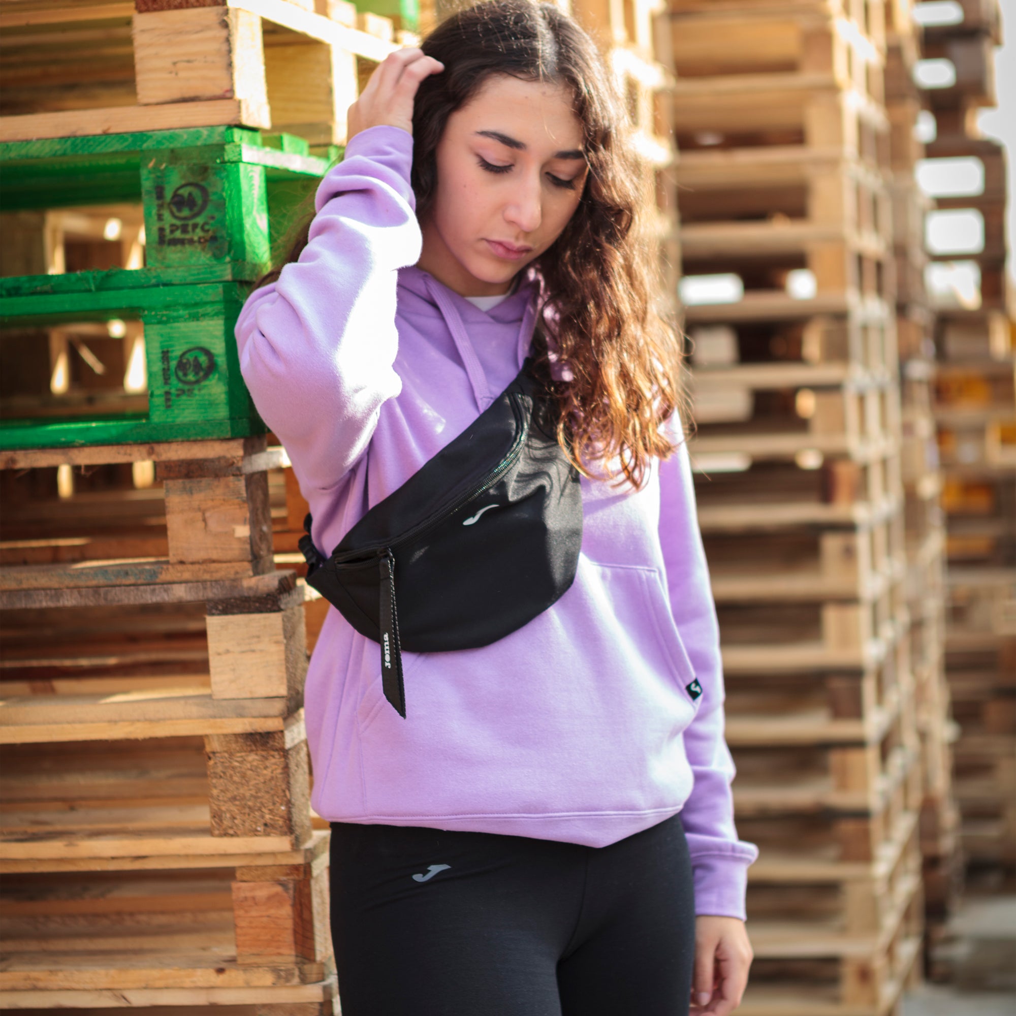 joma montana women s cotton mix hoodie purple