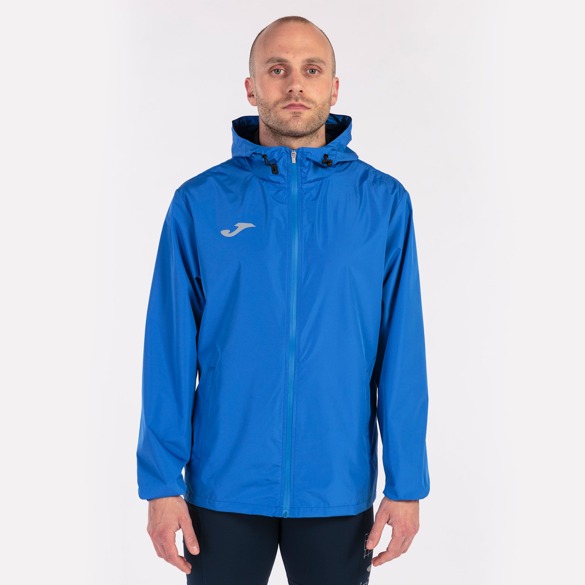 joma raincoat elite viii running rain jacket royal blue