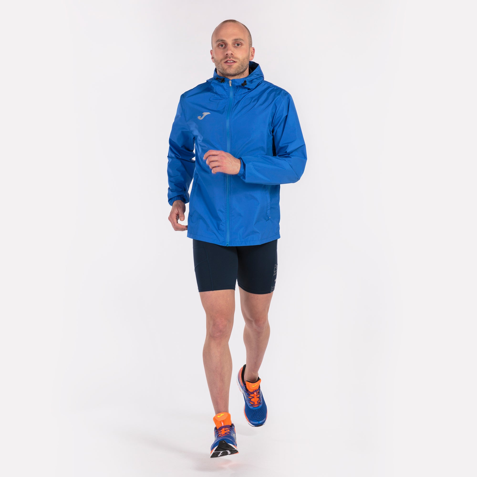 joma raincoat elite viii running rain jacket royal blue
