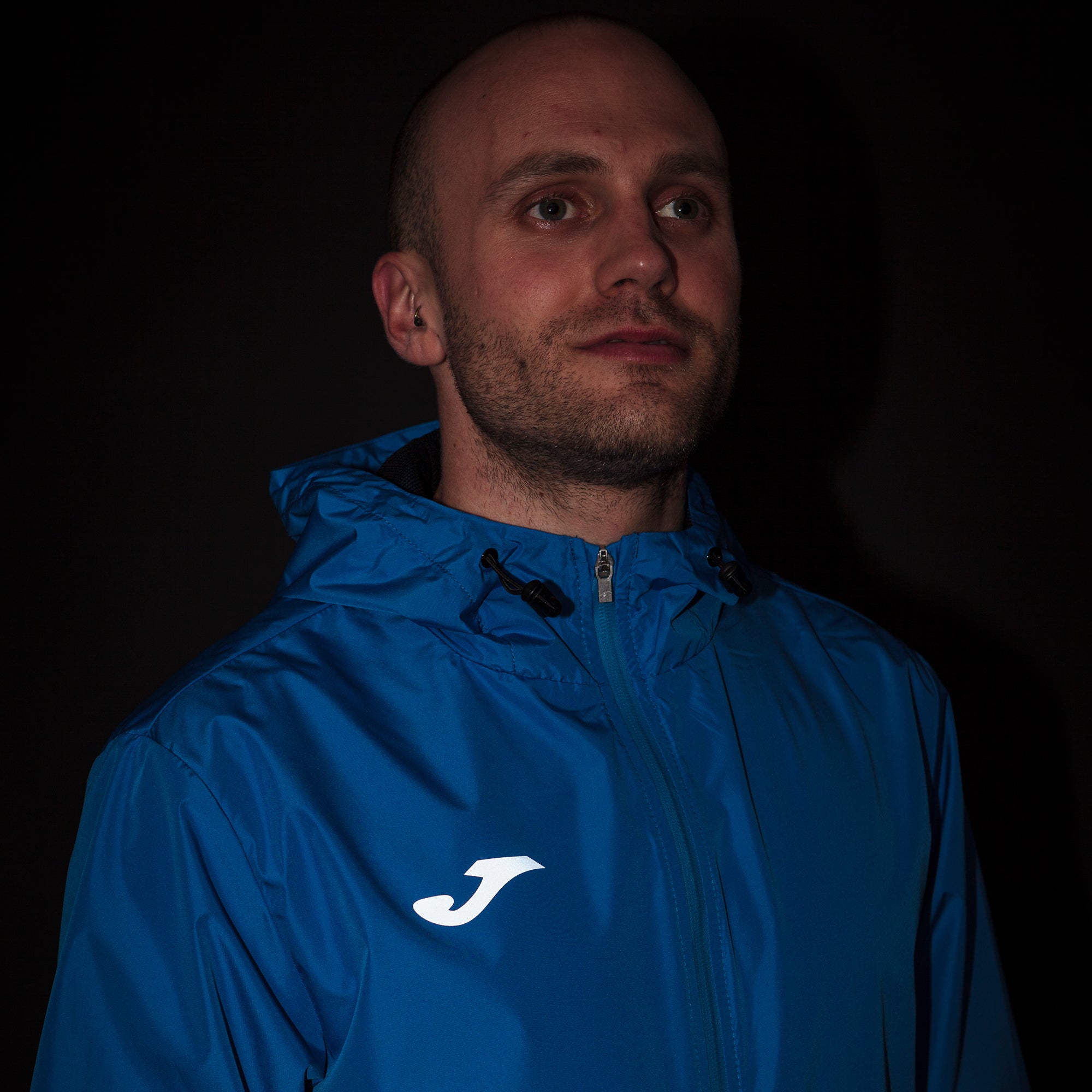 joma raincoat elite viii running rain jacket royal blue