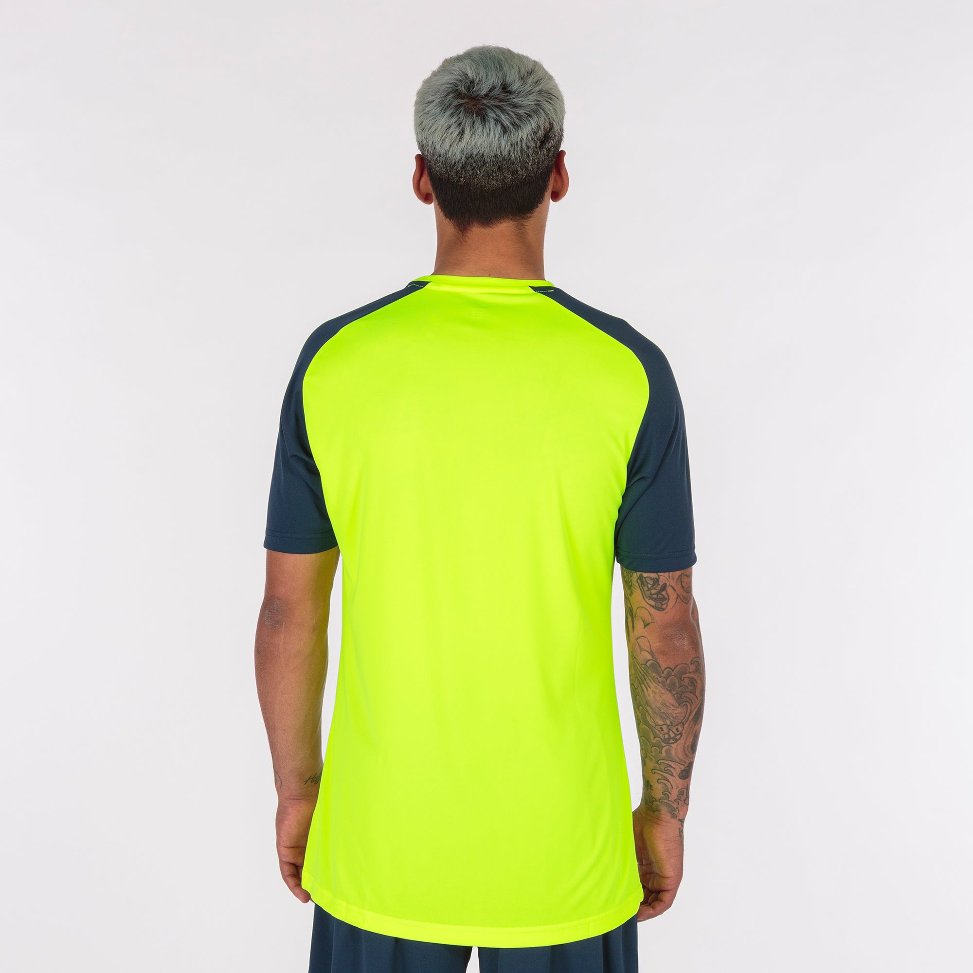 Joma ACADEMY IV Shirt (Fluo Yellow Navy Blue)