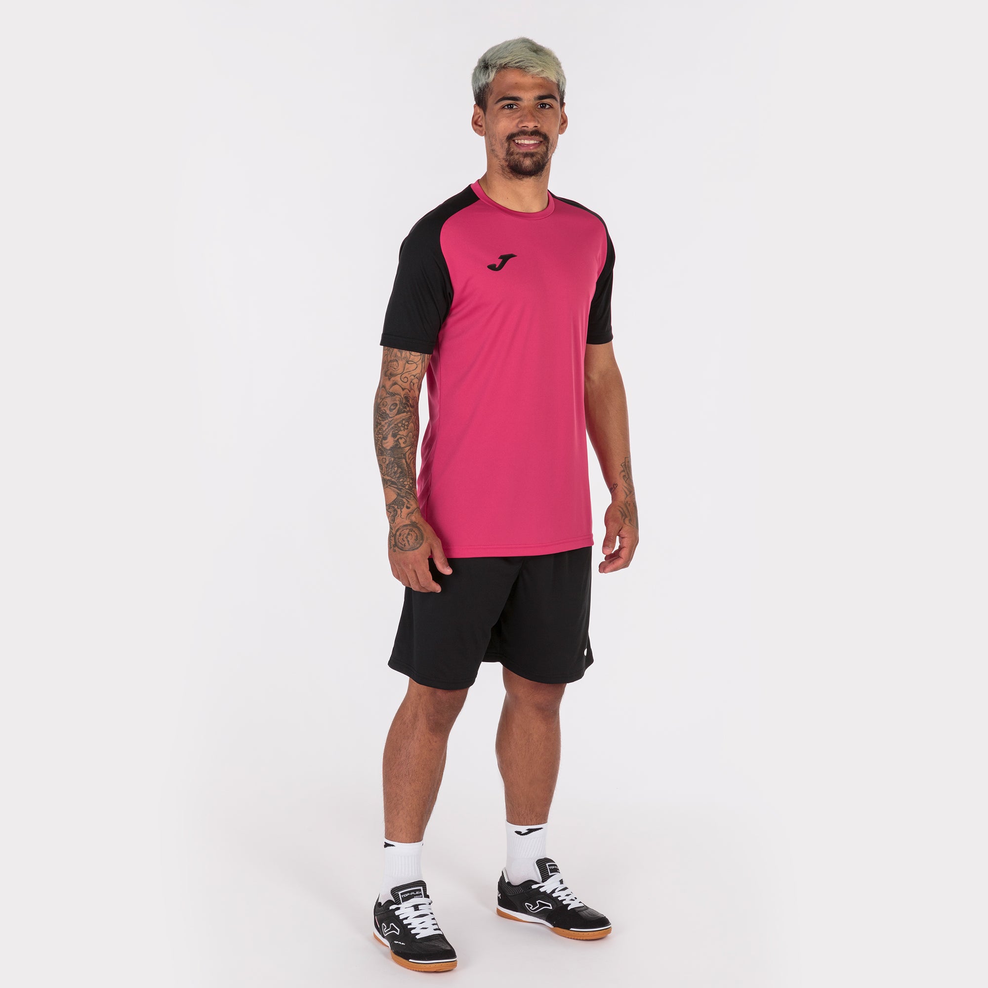 joma academy iv shirt fuchsia black