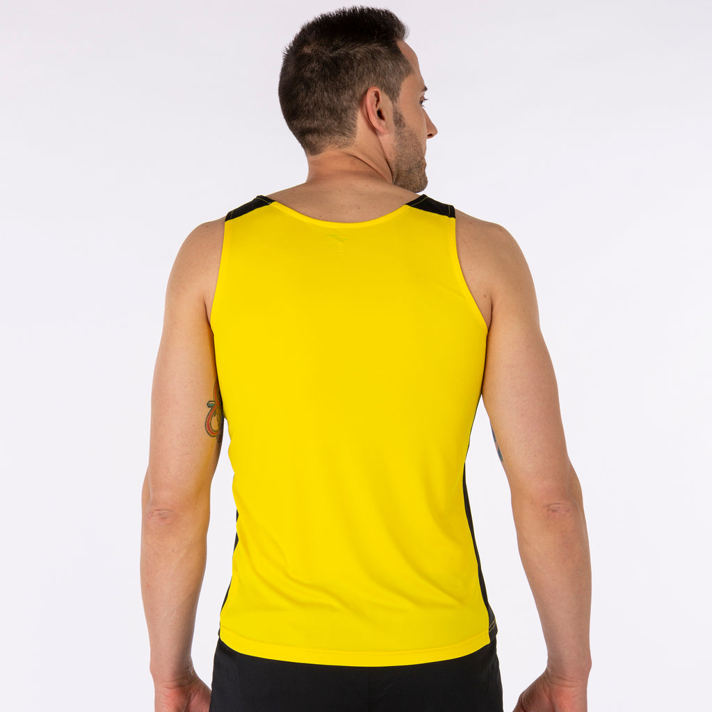 joma record ii sleeveless running vest yellow black