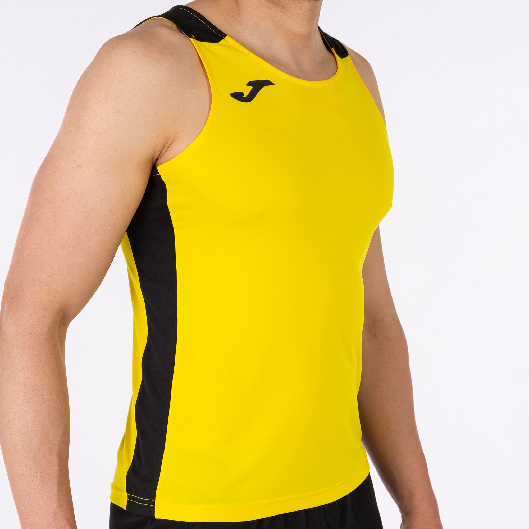 joma record ii sleeveless running vest yellow black