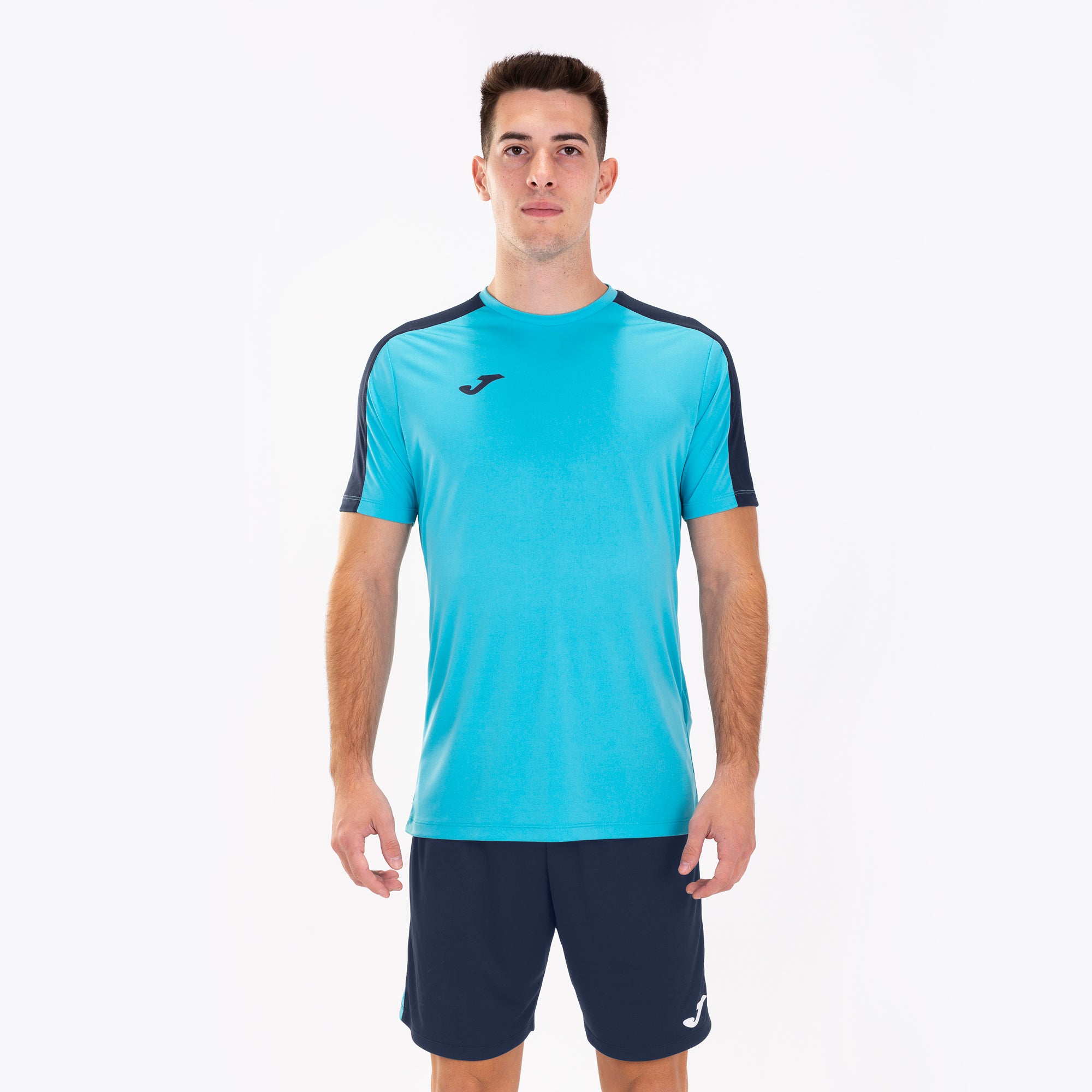 joma maxi short navy blue fluo turquoise