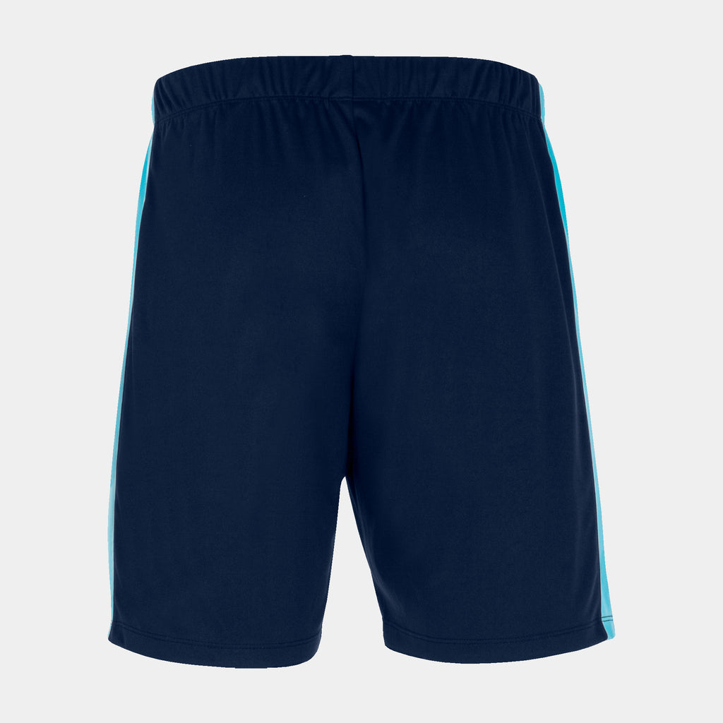 joma maxi short navy blue fluo turquoise
