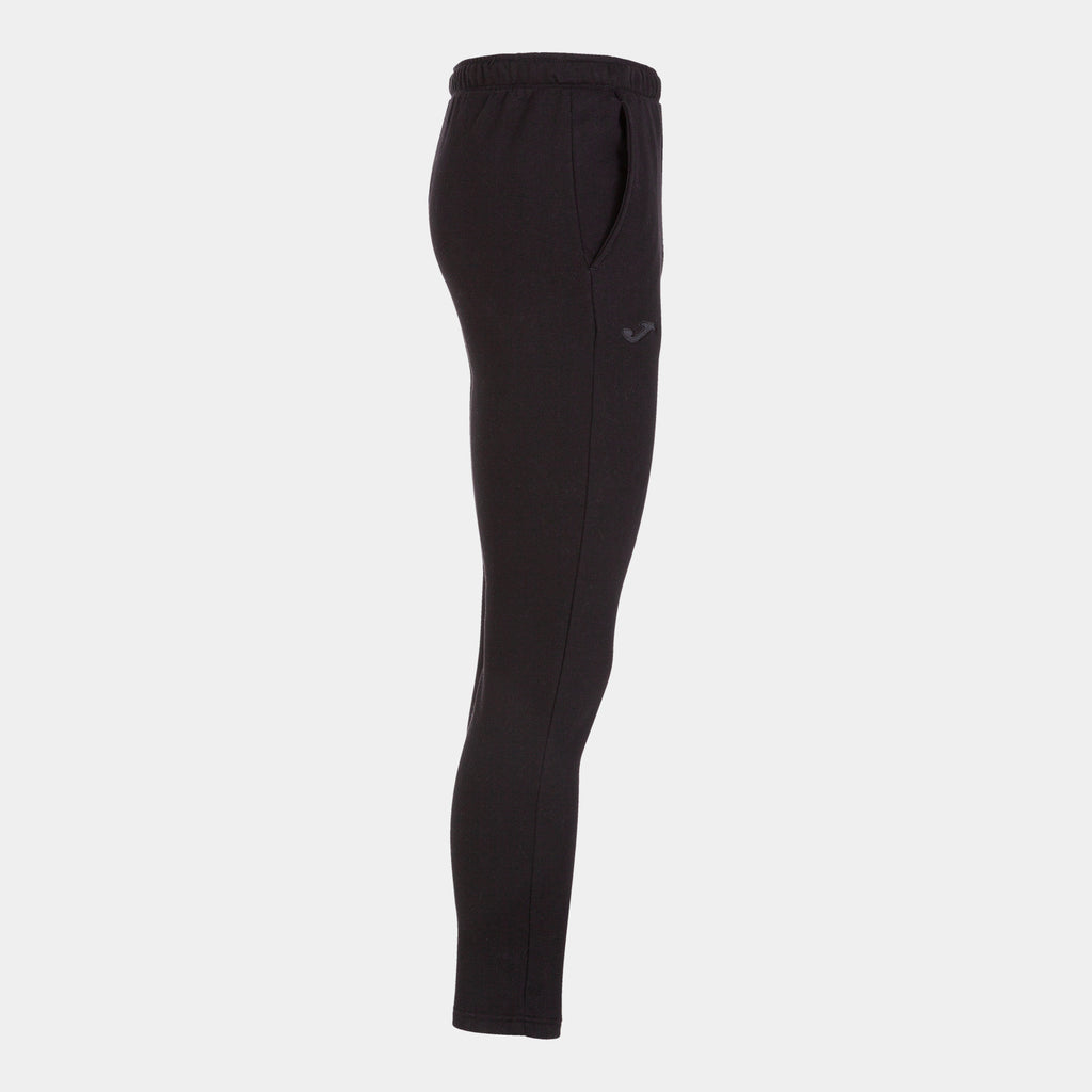 Joma MONTANA STRAIGHT Cotton Mix Fleece Tracksuit Bottoms (Black)