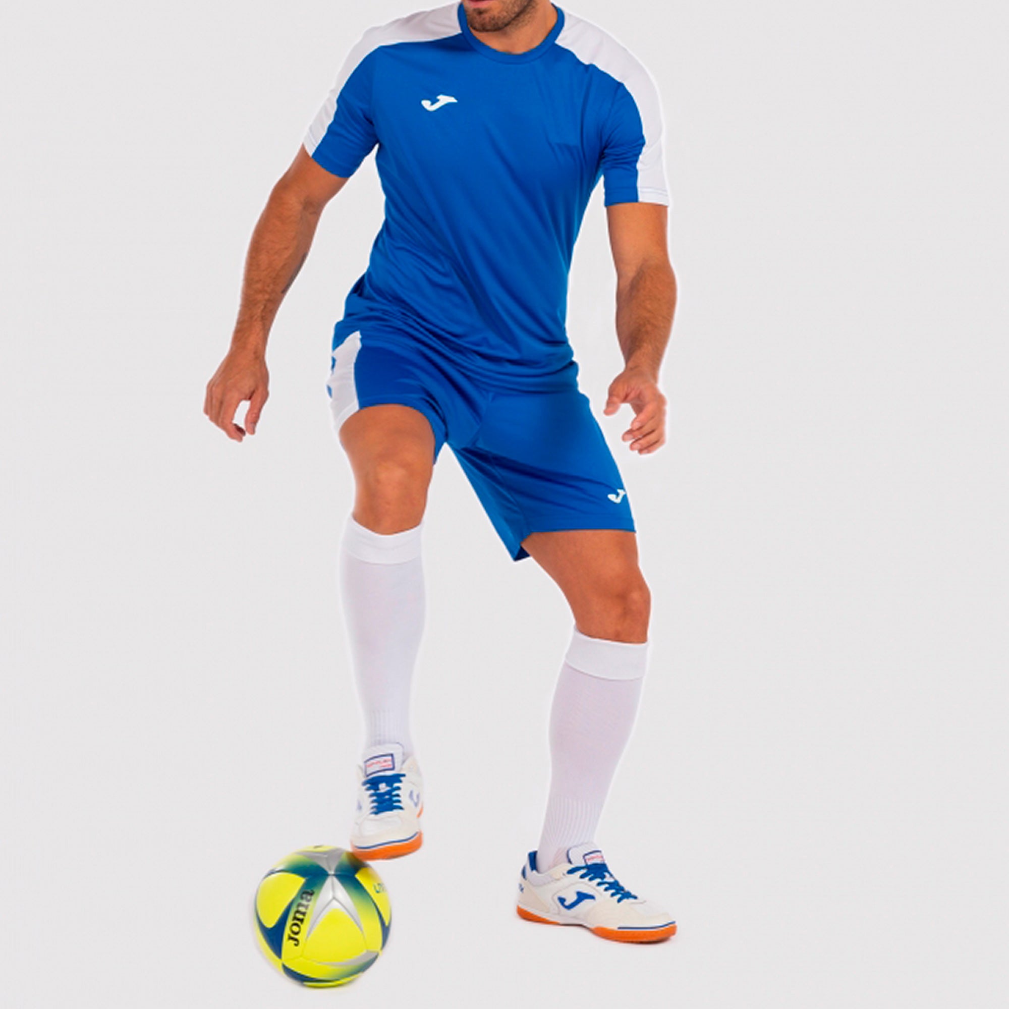 joma academy iii shirt royal blue white