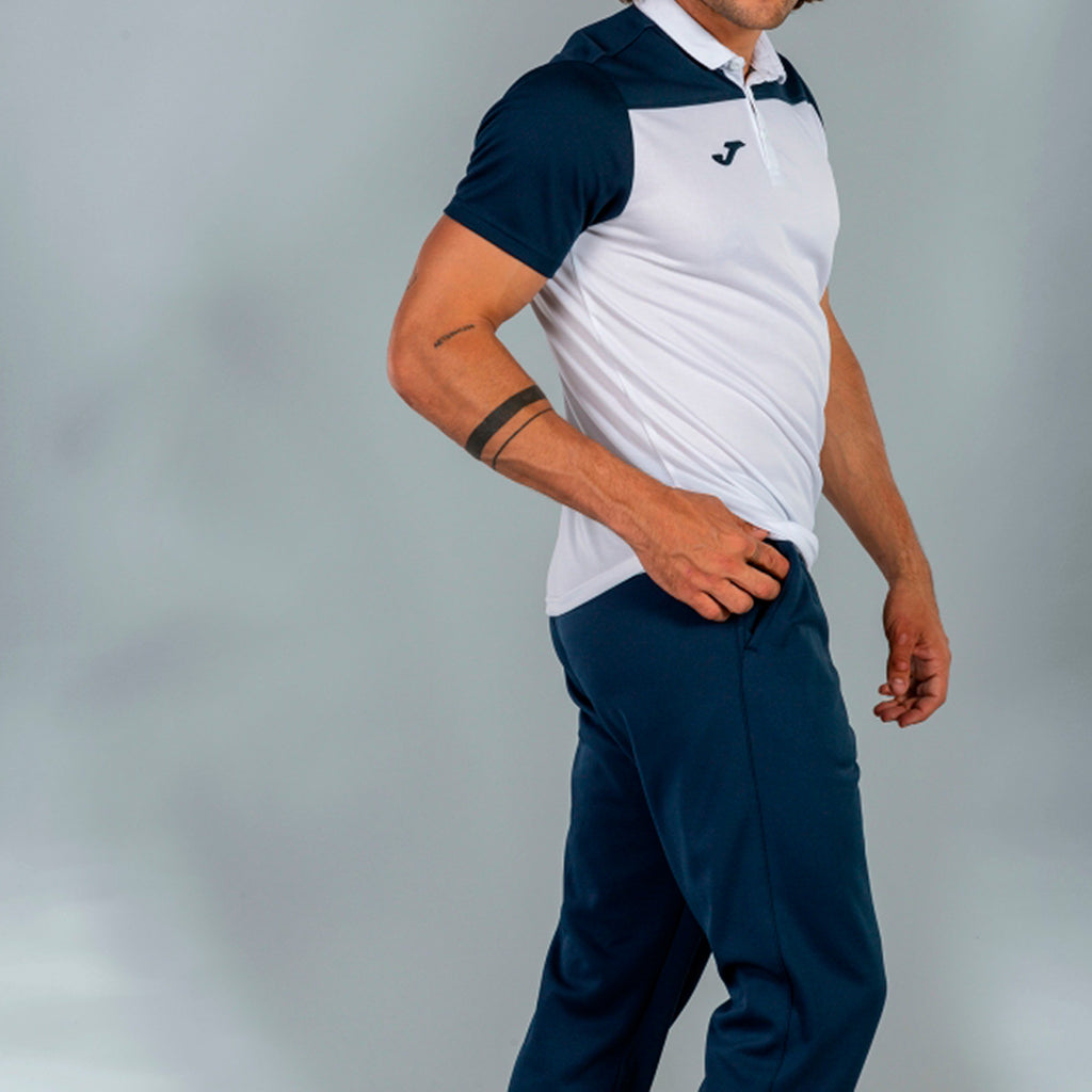 joma hobby ii polo shirt white navy blue