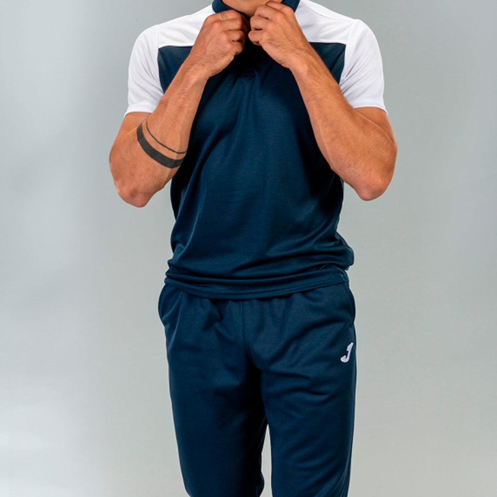 joma hobby ii polo shirt navy blue white