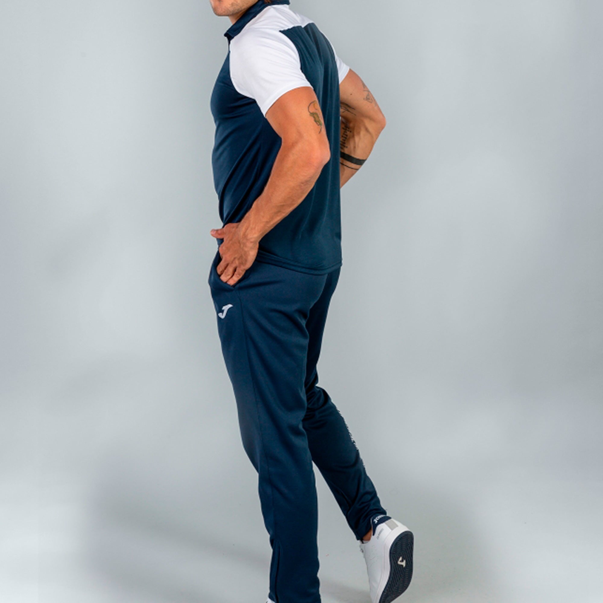 Joma HOBBY II Polo Shirt (Navy Blue White)
