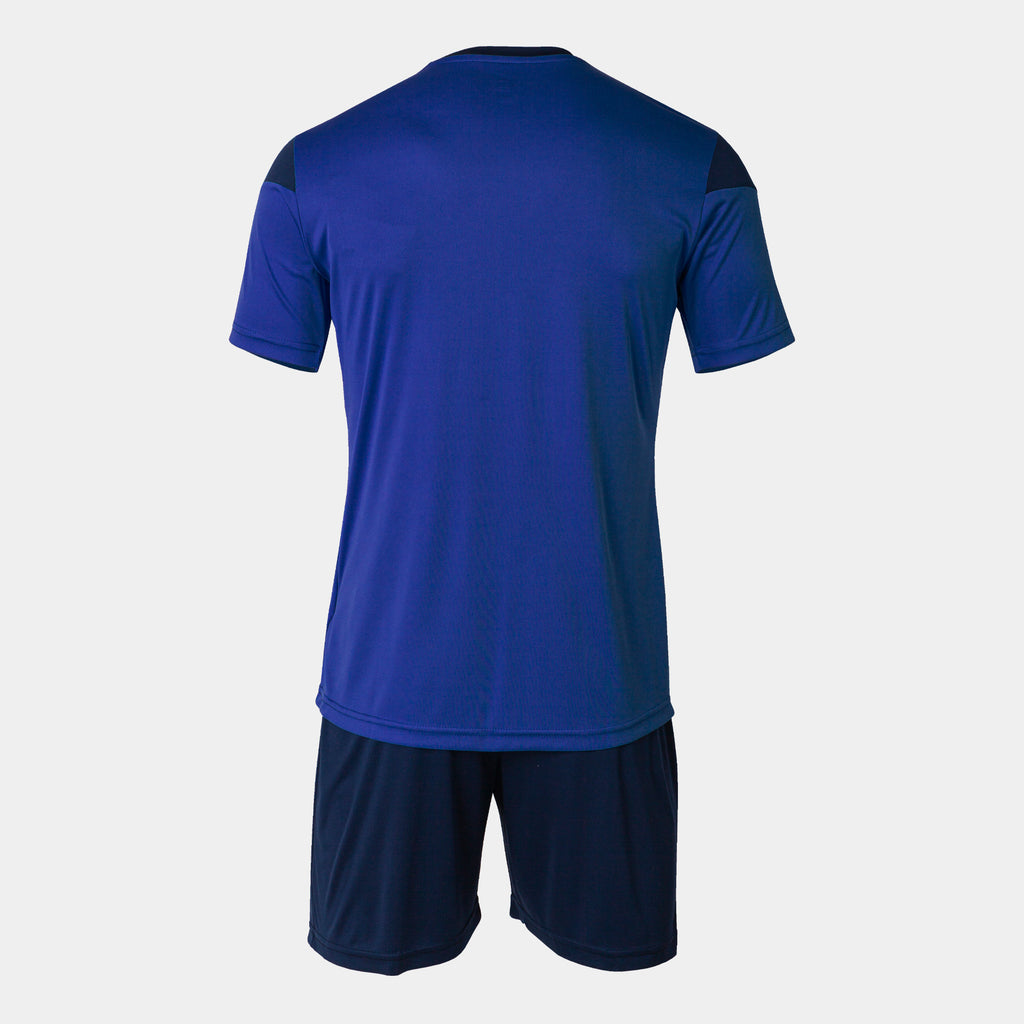 joma phoenix shirt and short set royal blue navy blue