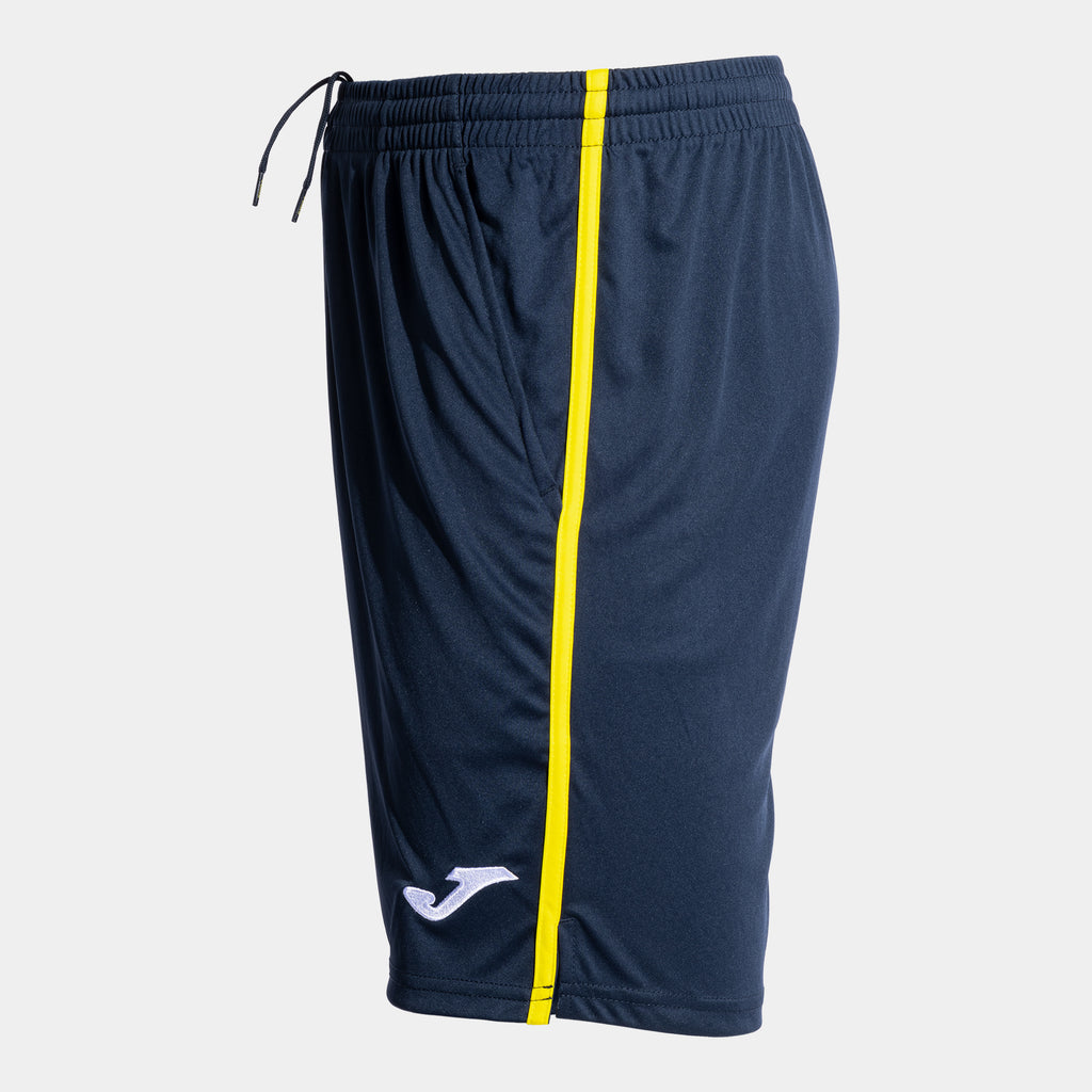 joma open iii bermuda short navy blue yellow