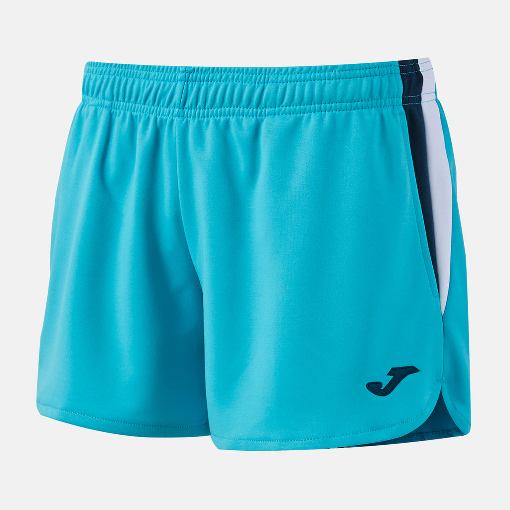 Joma TERRA Women's Short (Fluo Turquoise Dark Navy)