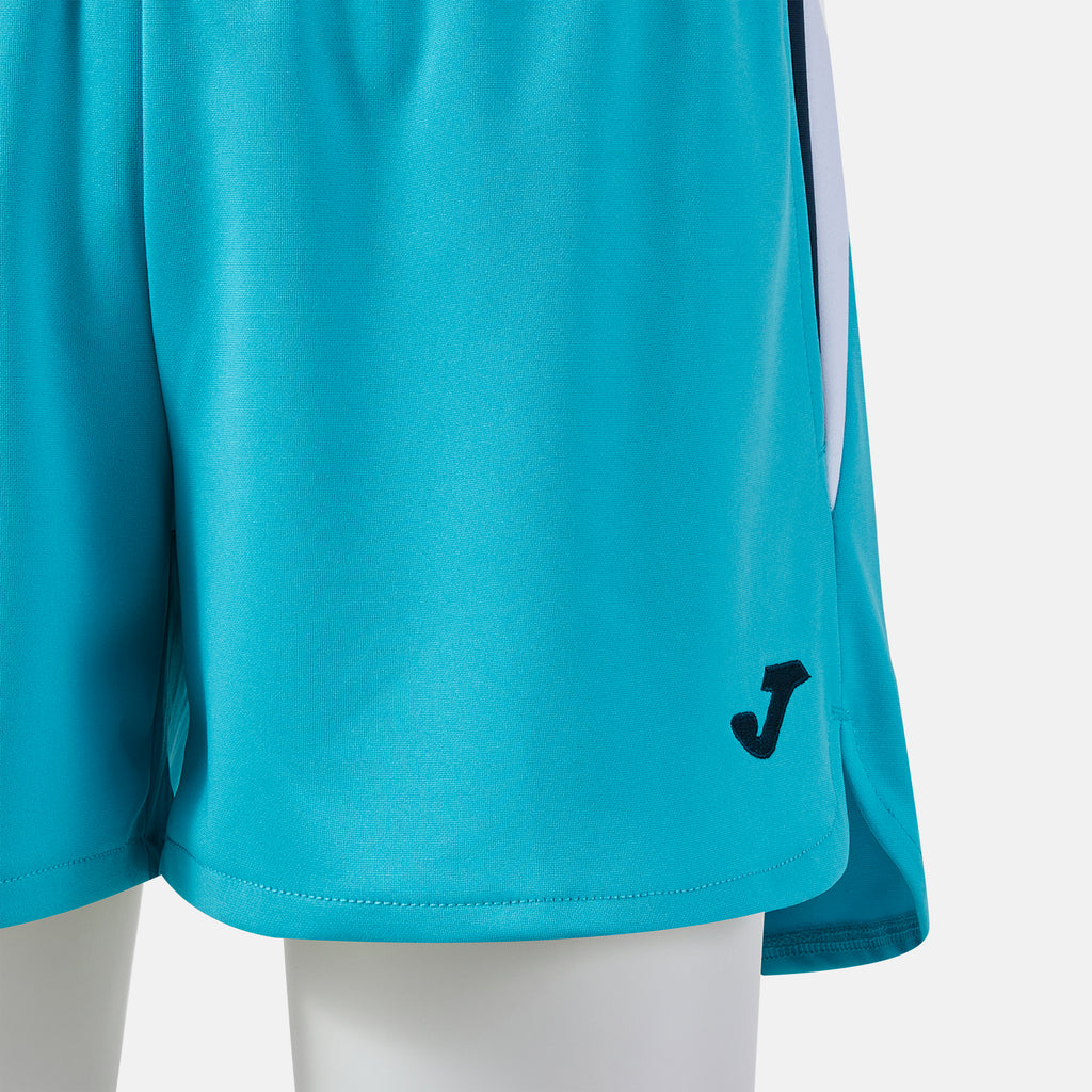 Joma TERRA Women's Short (Fluo Turquoise Dark Navy) — view 3