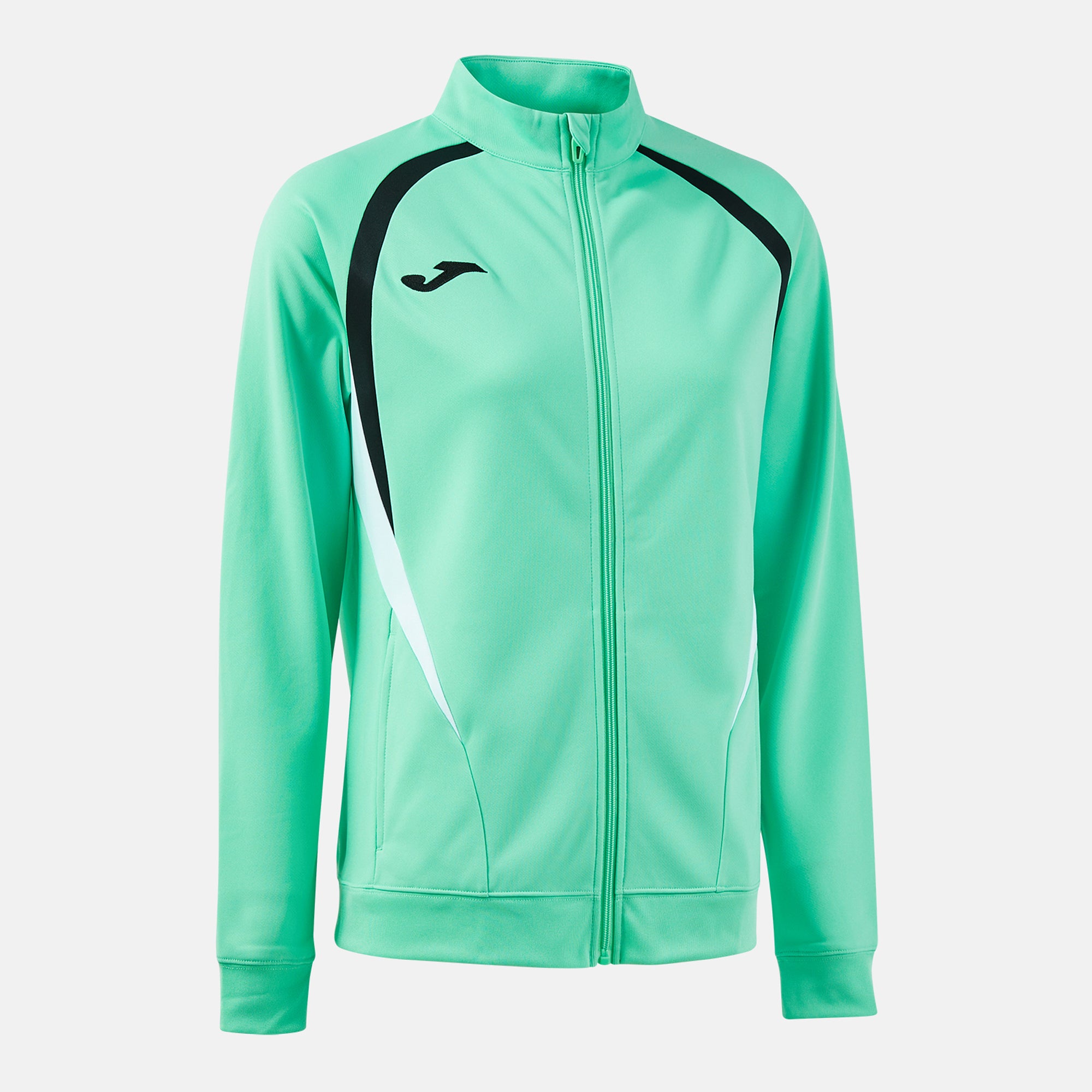 Joma CHAMPIONSHIP 20 Women's Full Zip Tracksuit Jacket (Light Green Black)