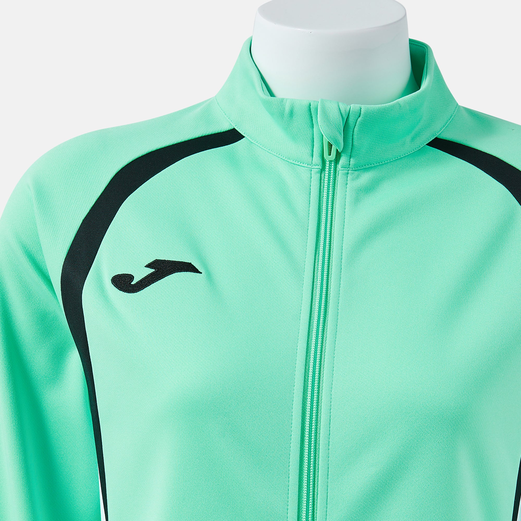 Joma CHAMPIONSHIP 20 Women's Full Zip Tracksuit Jacket (Light Green Black) — view 3