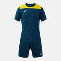 Joma PHOENIX III Shirt and Short Set (Dark Navy Yellow)